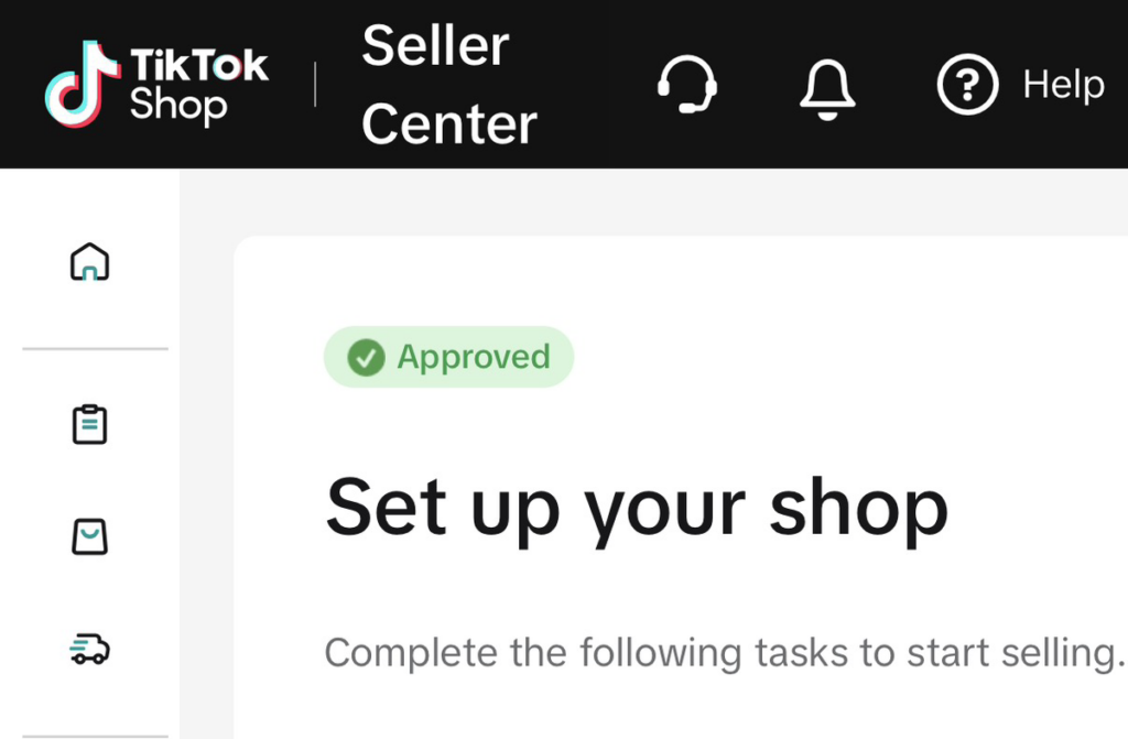 TikTok Seller Centerに登録する